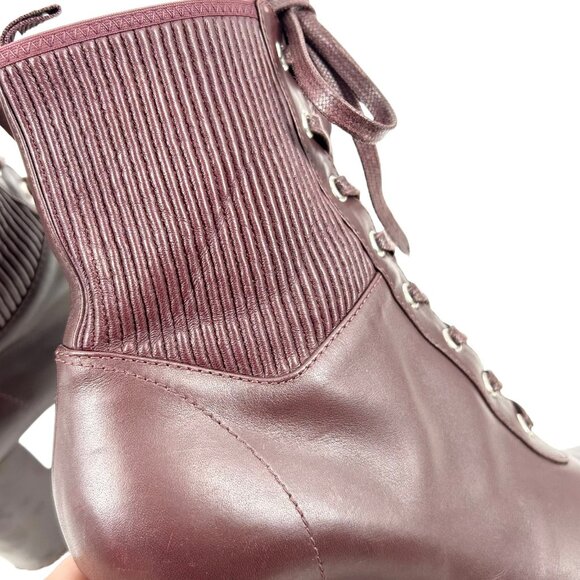 Gianvito Rossi Martis Lace Up Heeled Combat Boots - Picture 6 of 11